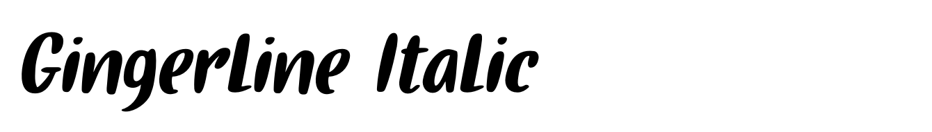 Gingerline Italic